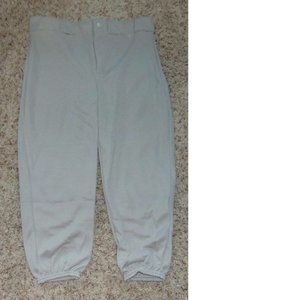 Boys Baseball Pants Bike Youth XL 20/22 Lightweight Gray Elastic Waist